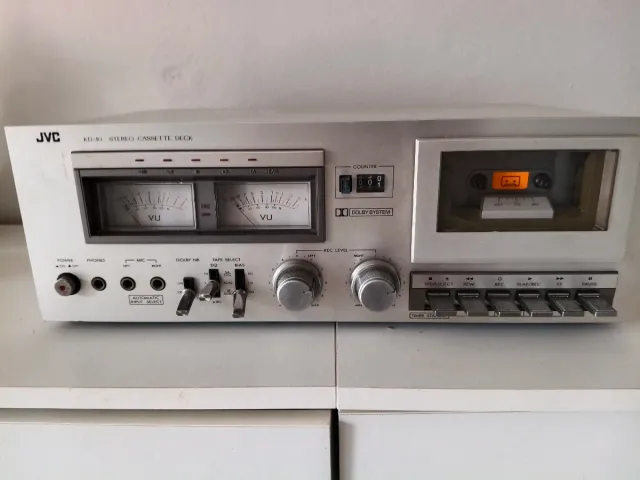 JVC KD-9 Stereo Cassette Deck Plata