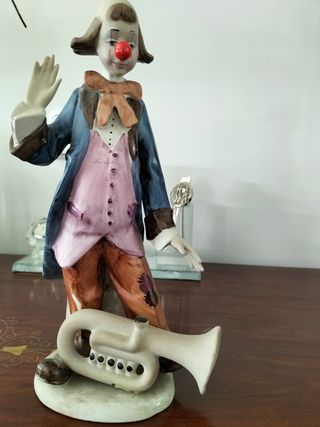 Figura payaso porcelana vintage
