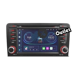 ÇO RADIO GPS ANDROID 12 AUDI A3 8P 8PA USB GP