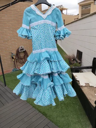 Traje de flamenca niña 10-12 años