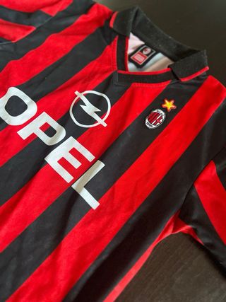 Camiseta AC Milan Negra/Roja