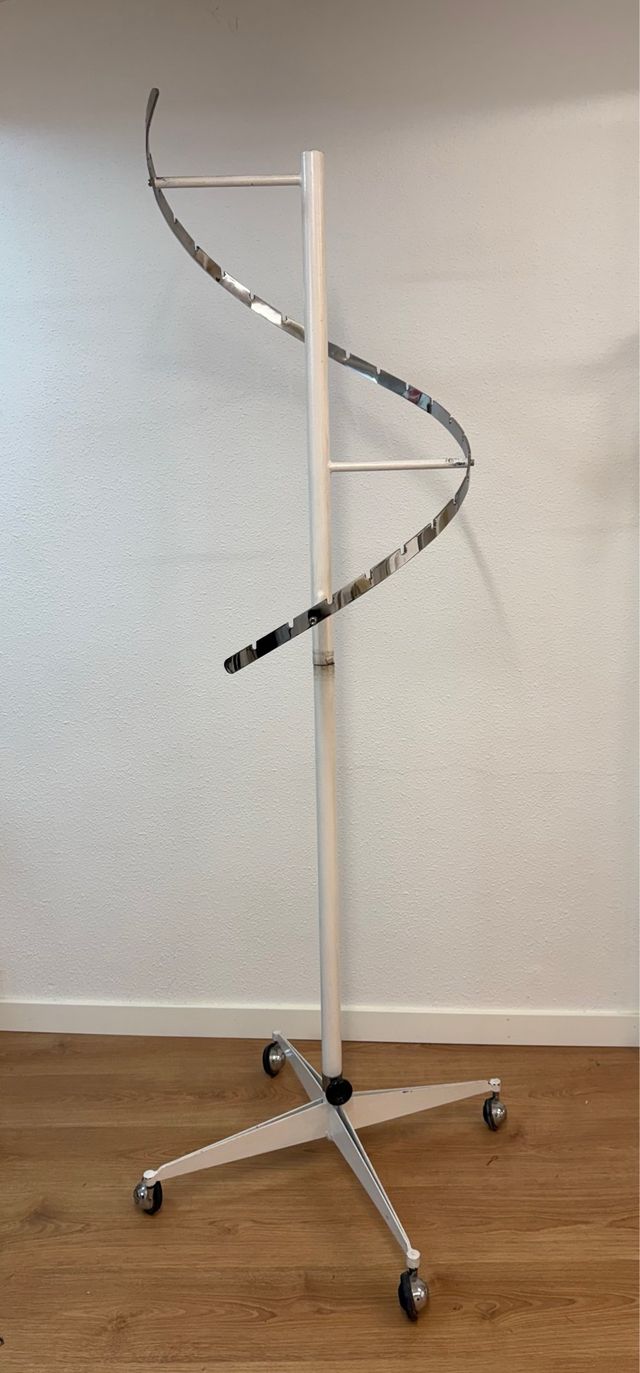 Perchero Expositor Espiral Cromado