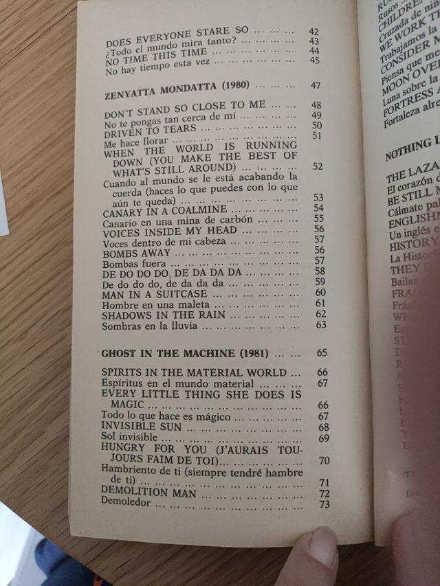 Sting The Police Canciones Espiral