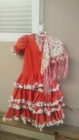 Traje Flamenca Niña 5-7 Años