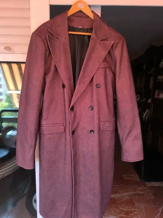 Abrigo marrón hombre XL 