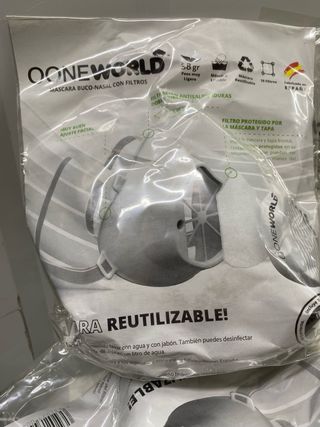 Máscara buco-nasal OONEWORLD con filtros
