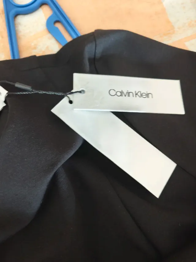 Vestido Negro Calvin Klein Talla 38 Nuevo