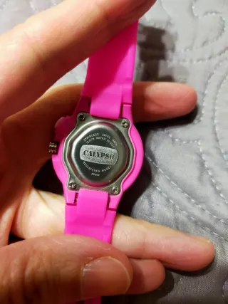 Reloj infantil Calypso rosa y blanco