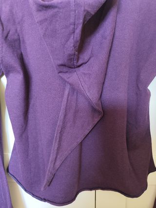 Camiseta mujer con capucha larga talla S