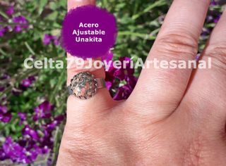 Anillo Unakita Acero Ajustable