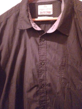 Camisa Angelo Litrico Negra Talla XXXL