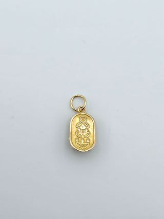 Colgante de Oro 18K, Escarabajo Egipcio, 1,14gr