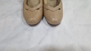 Zapatos Flamenco Begoña Cervera Beige Correa 36.5 