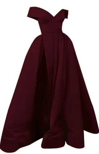 Vestido largo rojo de fiesta