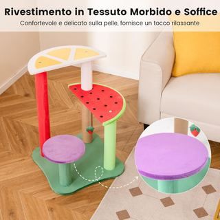 Tiragraffi per Gatti a Forma di Frutta, Albero Mod