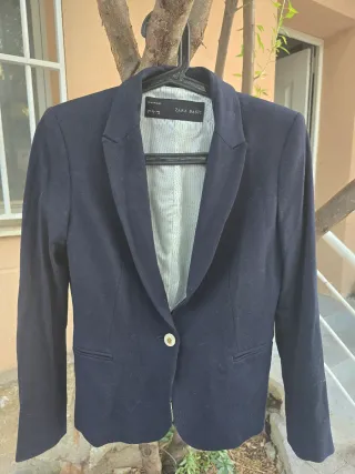 Chaqueta Zara Mujer Azul