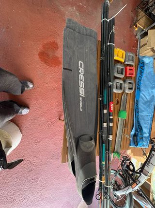 Pesas de buceo y pesca desde playa