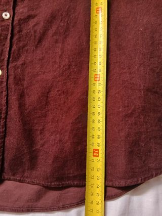 Camisa micropana Massimo Dutti vino Talla L