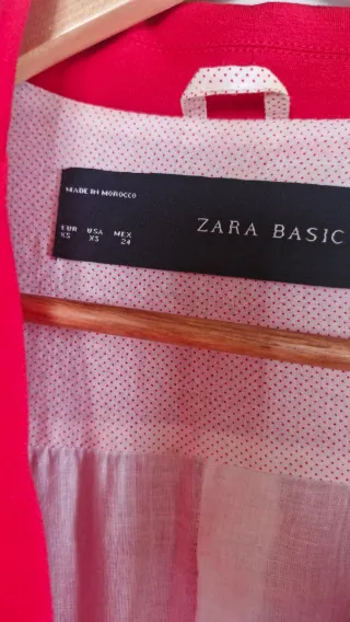 Blazer Zara Rojo Talla XS