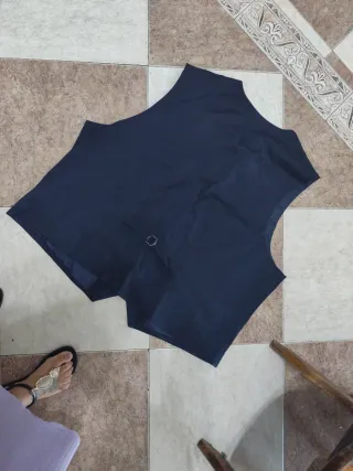 Chaleco azul marino oscuro formal