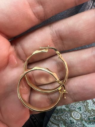 Aros de oro 18k