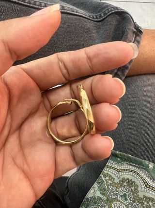 Aros de oro 18k
