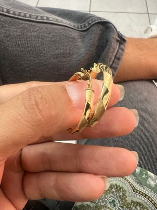 Aros de oro 18k