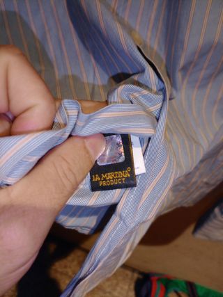 Camisa La Martina Hombre Azul Rayas