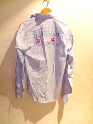 Camisa La Martina Hombre Azul Rayas