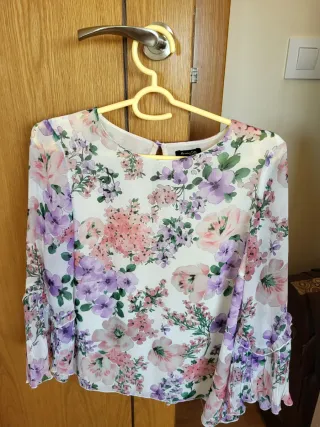 Blusa Massimo Dutti floral talla S