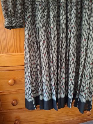 Vestido camisero gasa estampado