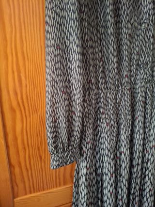 Vestido camisero gasa estampado