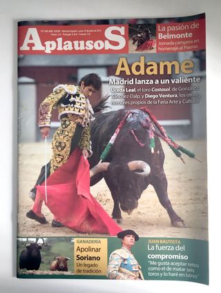 Colección mítica revistas taurinas APLAUSOS 2013