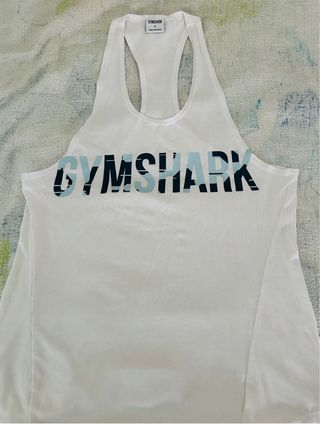 Camiseta Gymshark Blanca Talla S