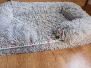 Cama para mascotas peluda 