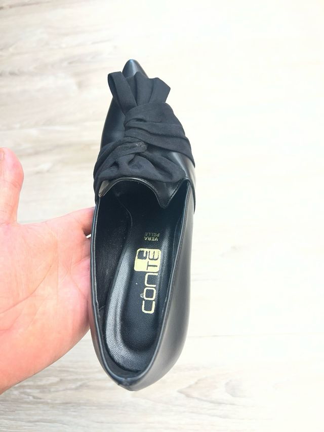 Scarpe con tacco nere donna Tg 37