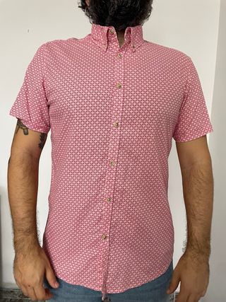 Camisa estampada manga corta