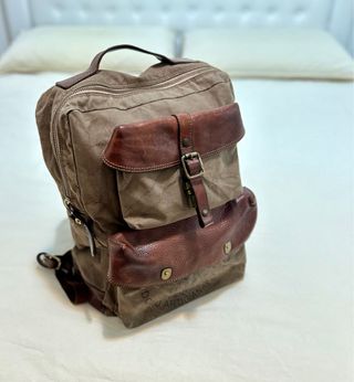 Zaino Campomaggi in canvas e pelle - Made in Italy