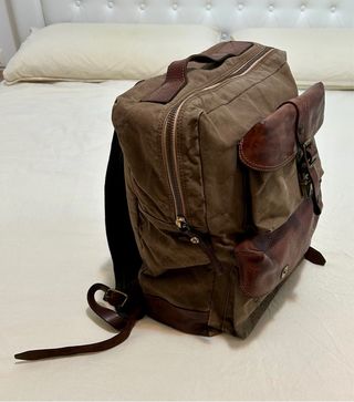 Zaino Campomaggi in canvas e pelle - Made in Italy