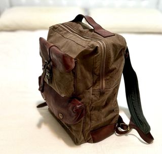 Zaino Campomaggi in canvas e pelle - Made in Italy