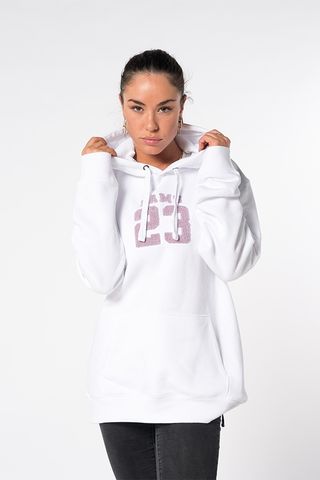 SUDADERA TOALLA MUJER NEGRO/BLANCO