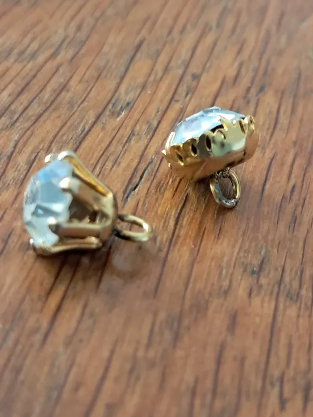 Lote 9 Botones Joya Dorados 