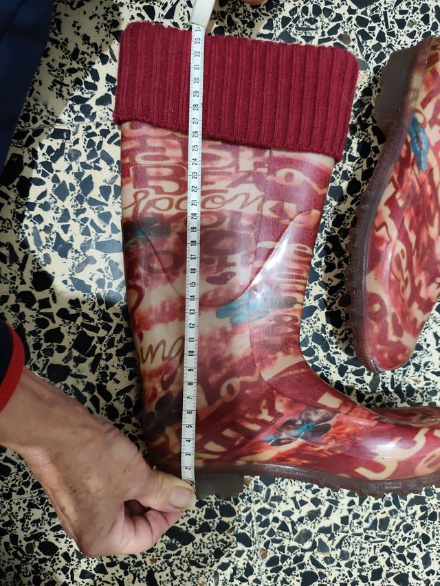 BOTAS DE AGUA - MULTICOLOR - COMO NUEVAS - MUJER 