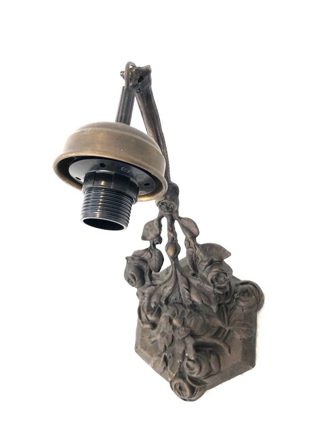 Apliques forja antiguos rosas.