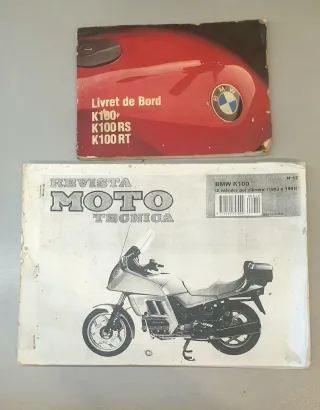 LIBRO TALLER BMW K100 EN ESPAÑOL+LIBRO INSTRUCCI.