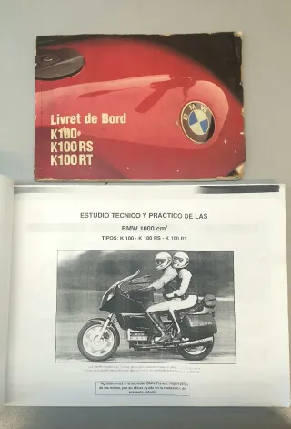 LIBRO TALLER BMW K100 EN ESPAÑOL+LIBRO INSTRUCCI.