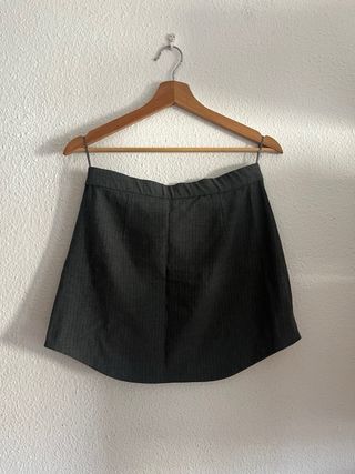 Falda gris ZARA