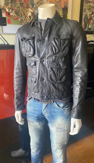 Cazadora Biker Neil Barrett Negra