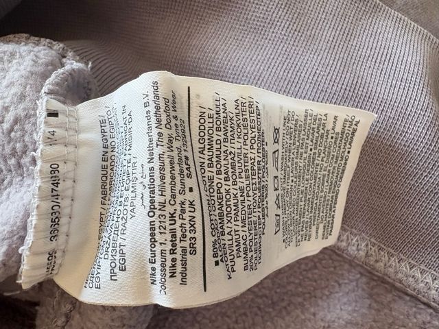 Sudadera Nike Lila Corta Talla M Mujer