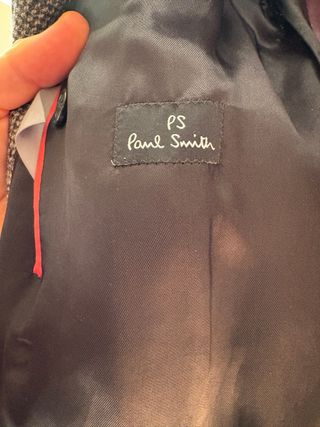 Abrigo 100% Lana Marrón y Gris